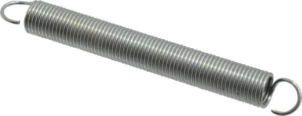 Gardner Spring - 1/2" OD, 13.2 Lb Max Load, 9.67" Max Ext Len, 0.055" Wire Diam Spring - 2.3 Lb/In Rating, 4-1/2" Free Length - Eagle Tool & Supply