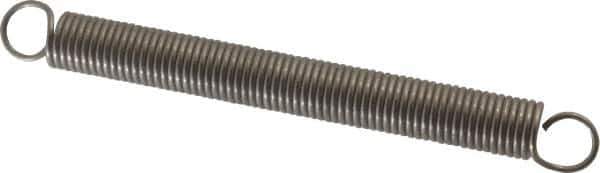 Gardner Spring - 1/2" OD, 9.04" Max Ext Len, 0.063" Wire Diam Spring - 3.6498 Lb/In Rating, 1.4773 Lb Init Tension - Eagle Tool & Supply