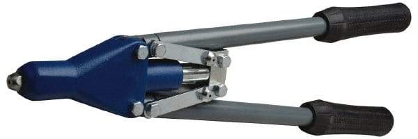 RivetKing - Straight Head Hand Riveter - 1/8 to 3/16" Rivet Capacity, 17-1/2" OAL - Eagle Tool & Supply