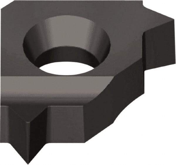 Vargus - 5LKIR Internal Right Hand 28 Whitworth Laydown Threading Insert - Grade VTX, TiAlN Coated Carbide, 5mm Inscribed Circle - Eagle Tool & Supply