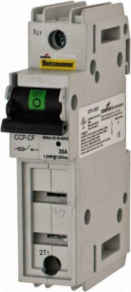 Cooper Bussmann - 1 Phase, 125VDC & 600VAC, 1 Pole, Open Fused Cam & Disconnect Switch - 1 Wire - Eagle Tool & Supply