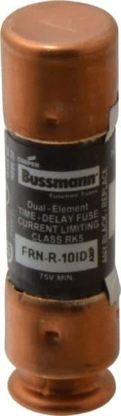 Cooper Bussmann - 125 VDC, 250 VAC, 10 Amp, Time Delay General Purpose Fuse - Fuse Holder Mount, 50.8mm OAL, 20 at DC, 200 (RMS) kA Rating, 14.3mm Diam - Eagle Tool & Supply