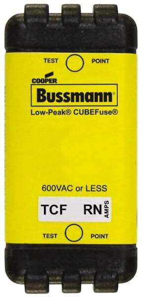 Cooper Bussmann - 300 VDC & 600 VAC, 1 Amp, Time Delay General Purpose Fuse - Plug-in Mount, 47.75mm OAL, 100 at DC, 200 (CSA RMS), 300 (UL RMS) kA Rating - Eagle Tool & Supply