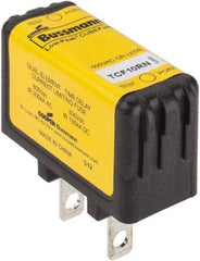 Cooper Bussmann - 300 VDC & 600 VAC, 10 Amp, Time Delay General Purpose Fuse - Plug-in Mount, 47.75mm OAL, 100 at DC, 200 (CSA RMS), 300 (UL RMS) kA Rating - Eagle Tool & Supply