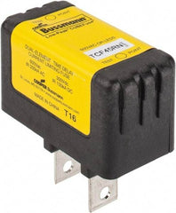 Cooper Bussmann - 300 VDC, 600 VAC, 45 Amp, Time Delay General Purpose Fuse - Plug-in Mount, 54.1mm OAL, 100 at DC, 200 (CSA RMS), 300 (UL RMS) kA Rating - Eagle Tool & Supply