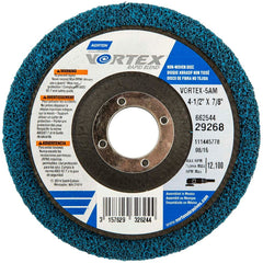 Norton - 4-1/2" Diam, Medium Grade, Aluminum Oxide Deburring Disc - Eagle Tool & Supply