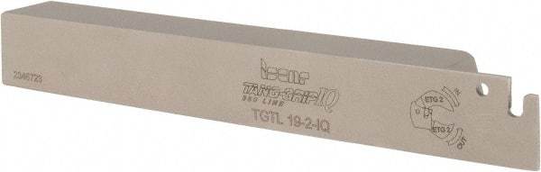 Iscar - External Thread, 0.69" Max Depth of Cut, 0.071" Min Groove Width, 4-1/2" OAL, Left Hand Indexable Grooving Cutoff Toolholder - 3/4" Shank Height x 3/4" Shank Width, TAG Insert Style, TGT Toolholder Style, Series Tang-GripIQ - Eagle Tool & Supply