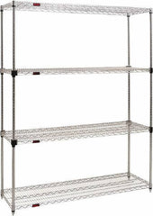 Eagle MHC - 4 Shelf Eagle MHC Wire Shelving - Starter Unit - 72" Wide x 24" Deep x 74" High, - Eagle Tool & Supply