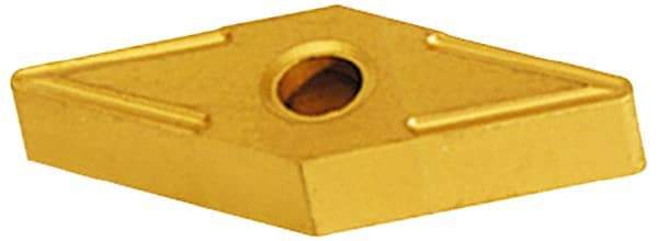Hertel - VNMG332 R Grade HC335 Carbide Turning Insert - TiC/TiCN/TiN Finish, 35° Diamond, 3/8" Inscr Circle, 3/16" Thick, 1/32" Corner Radius - Eagle Tool & Supply
