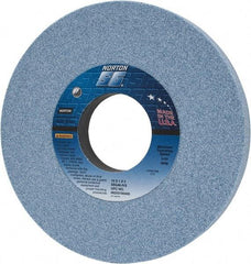 Norton - 10" Diam x 3" Hole x 1" Thick, I Hardness, 46 Grit Surface Grinding Wheel - Ceramic, Type 1, Coarse Grade, 2,485 Max RPM, Vitrified Bond, No Recess - Eagle Tool & Supply