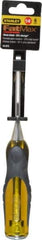 Stanley - 9" OAL x 1/4" Blade Width Wood Chisel - 1/4" Tip, Acetate & Rubber Grip Handle - Eagle Tool & Supply