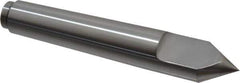 Riten - 1.078" Head Diam, Carbide-Tipped Steel Standard Point Half Dead Center - B&S 9 Brown & Sharpe Taper, 1.078" Point Diam, 6-1/2" OAL - Eagle Tool & Supply