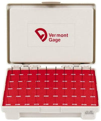 Vermont Gage - 50 Piece, 0.0115-0.0605 Inch Diameter Plug and Pin Gage Set - Minus 0.0001 Inch Tolerance, Class ZZ - Eagle Tool & Supply
