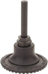 Made in USA - 2" Diam Quick-Change Type R Disc Backing Pad - 1/4" Shank Diam, Medium Density, 30,000 RPM - Eagle Tool & Supply