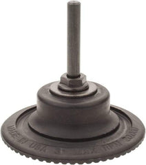 Made in USA - 3" Diam Quick-Change Type R Disc Backing Pad - 1/4" Shank Diam, Medium Density, 20,000 RPM - Eagle Tool & Supply