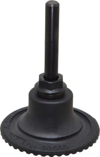 Made in USA - 2" Diam Quick-Change Type S Disc Backing Pad - 1/4" Shank Diam, Medium Density, 30,000 RPM - Eagle Tool & Supply