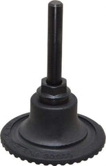 Made in USA - 2" Diam Quick-Change Type S Disc Backing Pad - 1/4" Shank Diam, Medium Density, 30,000 RPM - Eagle Tool & Supply