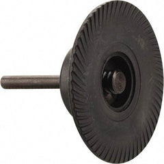 Made in USA - 3" Diam Quick-Change Type S Disc Backing Pad - 1/4" Shank Diam, Medium Density, 20,000 RPM - Eagle Tool & Supply