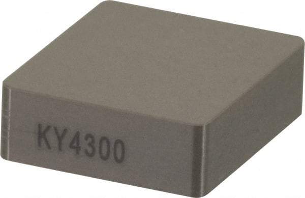 Kennametal - CNG454 T0420 Grade KY4300 Ceramic Turning Insert - Al2O3 Finish, 80° Diamond, 1/2" Inscr Circle, 5/16" Thick, 1/16" Corner Radius - Eagle Tool & Supply