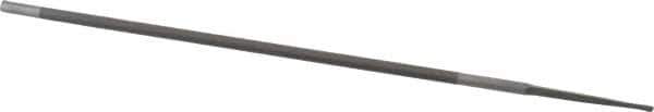 PFERD - 8" Long, Round American-Pattern File - Tang - Eagle Tool & Supply