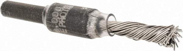 PFERD - 1/4" Brush Diam, Knotted, End Brush - 1/4" Diam Shank, 20,000 Max RPM - Eagle Tool & Supply