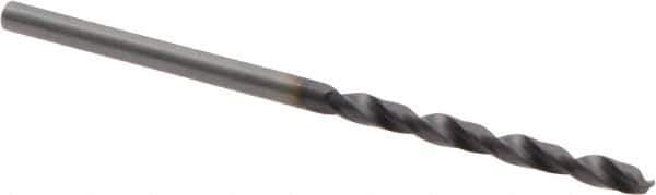 Guhring - 2.3mm 118° Solid Carbide Jobber Drill - FIREX Finish, Right Hand Cut, Spiral Flute, Straight Shank, 53mm OAL, Faceted Point - Eagle Tool & Supply