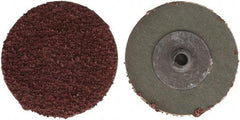 Tru-Maxx - 2" Disc Diam, 24 Grit, Aluminum Oxide Quick Change Disc - Type S Attaching System, Coated, Maroon, Very Coarse Grade - Eagle Tool & Supply