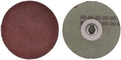Tru-Maxx - 3" Disc Diam, 80 Grit, Aluminum Oxide Quick Change Disc - Type S Attaching System, Coated, Maroon, Medium Fine Grade - Eagle Tool & Supply