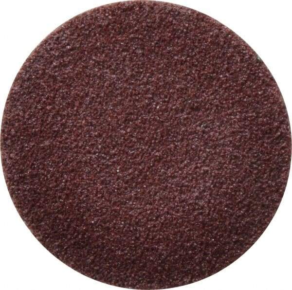 Tru-Maxx - 2" Disc Diam, 60 Grit, Aluminum Oxide Quick Change Disc - Type S Attaching System, Coated, Maroon, Medium Grade - Eagle Tool & Supply