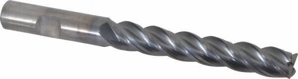 Kennametal - 1/2", 4 Flute, Solid Carbide, 0.03" Corner Radius End Mill - 5" OAL, 3" LOC - Eagle Tool & Supply