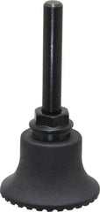 Made in USA - 1-1/2" Diam Quick-Change Type R Disc Backing Pad - 1/4" Shank Diam, Medium Density, 30,000 RPM - Eagle Tool & Supply