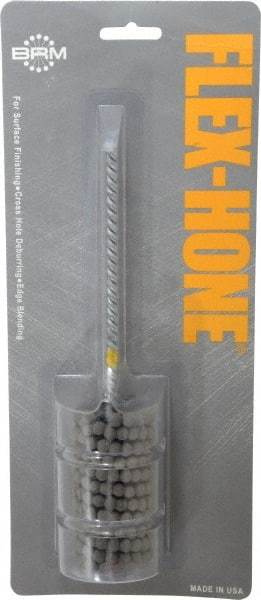 Brush Research Mfg. - 1-1/4" to 1-3/8" Bore Diam, Diamond Flexible Hone - Extra Fine, 8" OAL - Eagle Tool & Supply