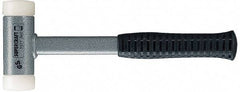 HALDER - 32 oz Head 1-3/4" Face Diam Nylon Dead Blow Hammer - 12" OAL, Steel Handle - Eagle Tool & Supply