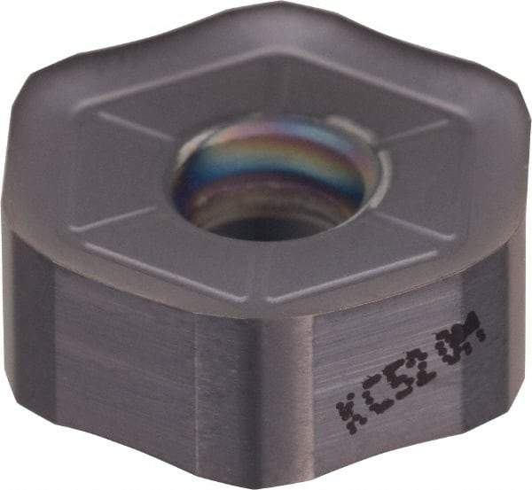 Kennametal - HNGJ535 LD Grade KC520M Carbide Milling Insert - TiAlN Finish, 0.2189" Thick, 5/8" Inscribed Circle, 1.2mm Corner Radius - Eagle Tool & Supply