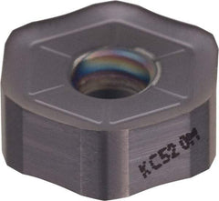 Kennametal - HNGJ535 LD Grade KC520M Carbide Milling Insert - TiAlN Finish, 0.2189" Thick, 5/8" Inscribed Circle, 1.2mm Corner Radius - Eagle Tool & Supply