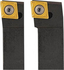 Seco - SCLC, Right Hand Cut, 95° Lead Angle, 16mm Shank Height x 16mm Shank Width, Neutral Rake Indexable Turning Toolholder - 100mm OAL, CC..09T3.. Insert Compatibility, Series Screw Lock - Eagle Tool & Supply