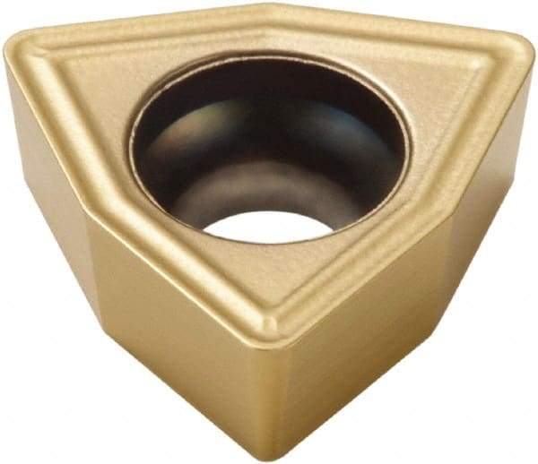 Seco - WCMX04 Grade TP400D Carbide Indexable Drill Insert - Trigon, 1/4" Inscribed Circle - Eagle Tool & Supply