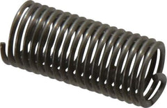 Recoil - 1/4-28 UNF, 3/4" OAL, Free Running Helical Insert - 17-5/8 Free Coils, Tanged, Stainless Steel, Bright Finish, 3D Insert Length - Eagle Tool & Supply