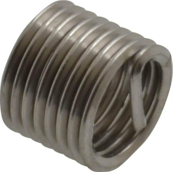 Recoil - M7x1.00 Metric Coarse, 10-1/2" OAL, Free Running Helical Insert - 8 Free Coils, Tanged, Stainless Steel, 1-1/2D Insert Length - Eagle Tool & Supply