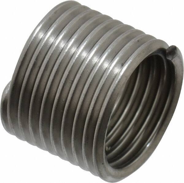 Recoil - M12x1.50 Metric Fine, 18" OAL, Free Running Helical Insert - 9-5/8 Free Coils, Tanged, Stainless Steel, 1-1/2D Insert Length - Eagle Tool & Supply