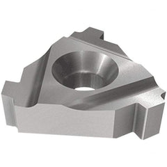 Iscar - 16IR Internal Right Hand 10 API Round Laydown Threading Insert - Grade IC908, TiAlN Coated Carbide, 9.53mm Inscribed Circle - Eagle Tool & Supply