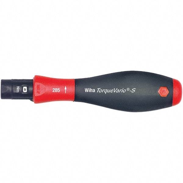 Wiha - 1 Piece, 0.4 to 1 N/m, Adjustable Torque Limiting Screwdriver - 1/4" Drive - Eagle Tool & Supply