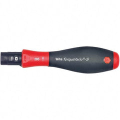 Wiha - 1 Piece, 0.4 to 1 N/m, Adjustable Torque Limiting Screwdriver - 1/4" Drive - Eagle Tool & Supply