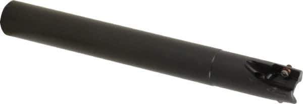 Kennametal - 3/4" Cut Diam, 0.58" Max Depth of Cut, 3/4" Shank Diam, 6-1/2" OAL, Indexable Square Shoulder End Mill - EC14.., EP14.. Inserts, Cylindrical Shank, 0° Lead Angle, Through Coolant - Eagle Tool & Supply