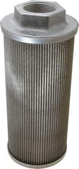 Flow Ezy Filters - 100 Mesh, 189 LPM, 50 GPM, 4.3" Diam, Female Suction Strainer without Bypass - 1-1/2 Port NPT, 9.8" Long - Eagle Tool & Supply