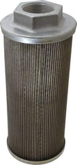 Flow Ezy Filters - 60 Mesh, 189 LPM, 50 GPM, 4.3" Diam, Female Suction Strainer without Bypass - 1-1/2 Port NPT, 9.8" Long - Eagle Tool & Supply