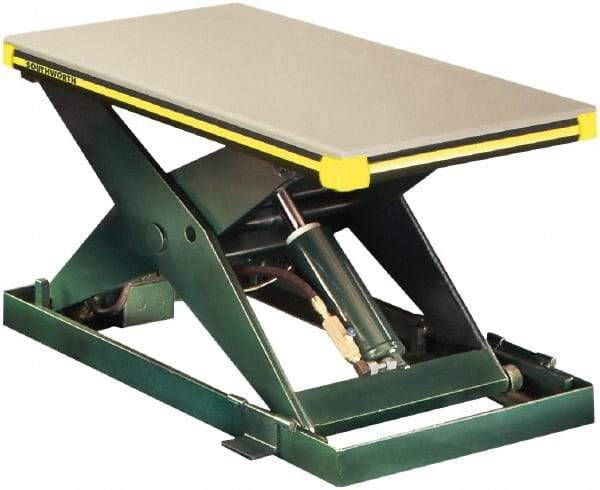 Southworth - 2,000 Lb Capacity Hydraulic Scissor Lift Table - 6-3/4" to 42-3/4" Lift Height, 48" Platform Length x 24" Platform Width - Eagle Tool & Supply