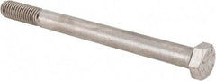 Value Collection - 1/2-13 UNC, 6" Length Under Head Hex Head Cap Screw - Partially Threaded, Grade 316 Stainless Steel, Uncoated, 3/4" Hex - Eagle Tool & Supply