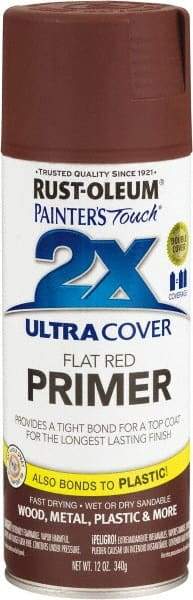 Rust-Oleum - 12 oz Red Aerosol Primer - 10 to 12 Sq Ft Coverage, Interior/Exterior - Eagle Tool & Supply