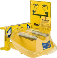 Bradley - Wall Mount, Plastic Bowl, Eye & Face Wash Station - Eagle Tool & Supply